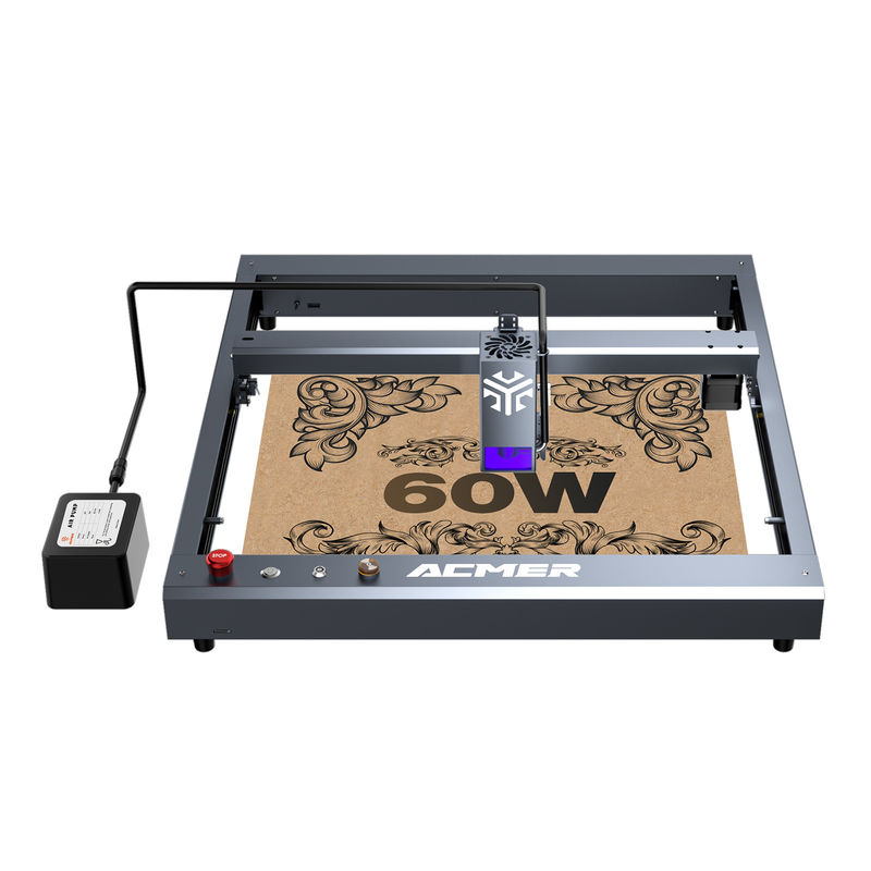 ACMER P2 60W - 68W Máquina de grabado con láser de escritorio DC 24V 6A / 8A Alta velocidad