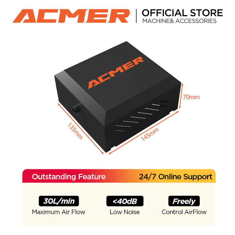 ACMER C4 Laser Engraver Bombilla de ayuda al aire UE I EE.UU. I Reino Unido